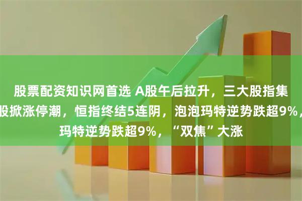 股票配资知识网首选 A股午后拉升，三大股指集体收涨，煤炭股掀涨停潮，恒指终结5连阴，泡泡玛特逆势跌超9%，“双焦”大涨
